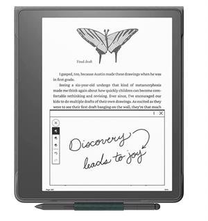 eBookReader Amazon Kindle Scribe premium læder cover grøn inde i